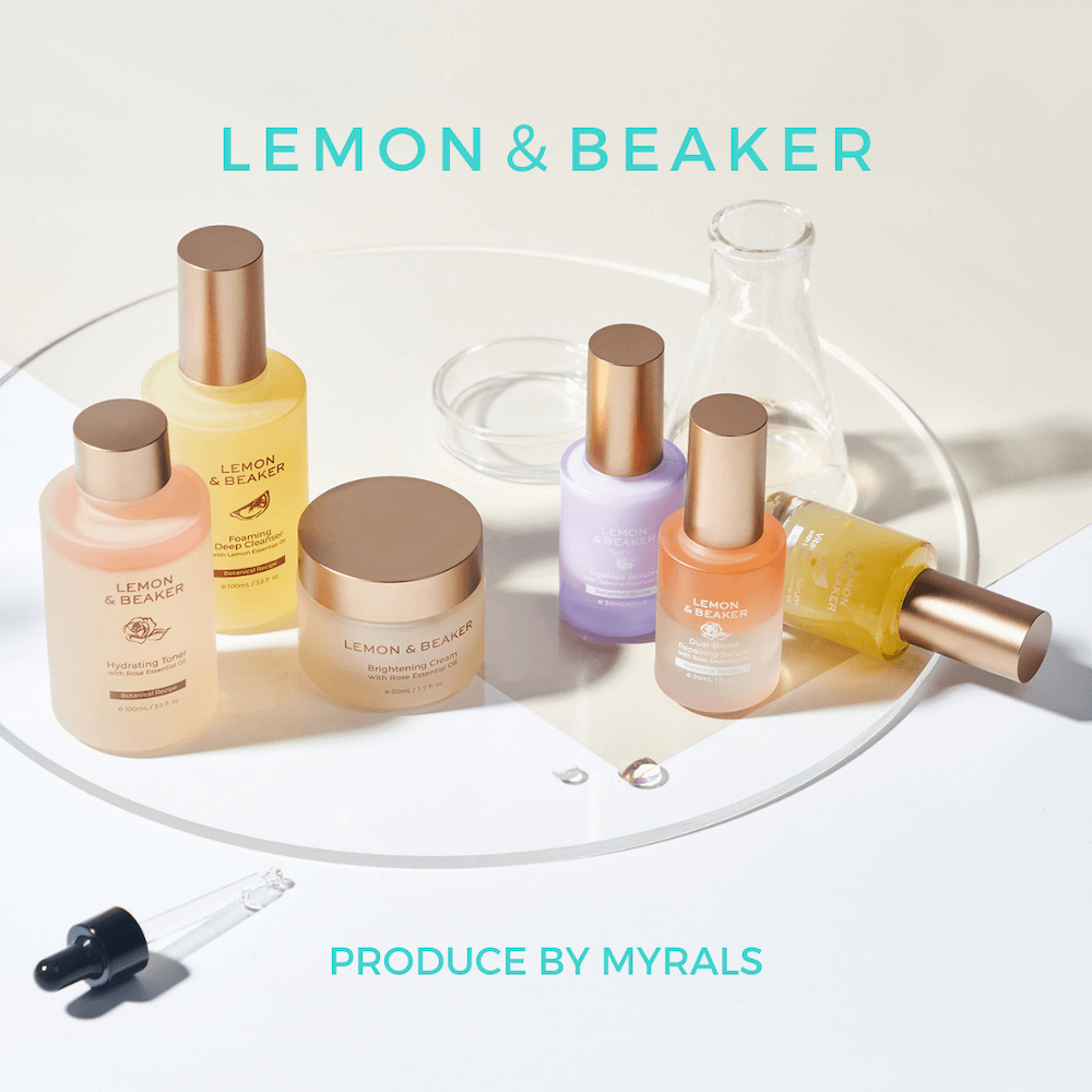 ハーブとアロマオイルの力が生み出すヴィーガンコスメ Lemon Beaker が可愛い Myrals