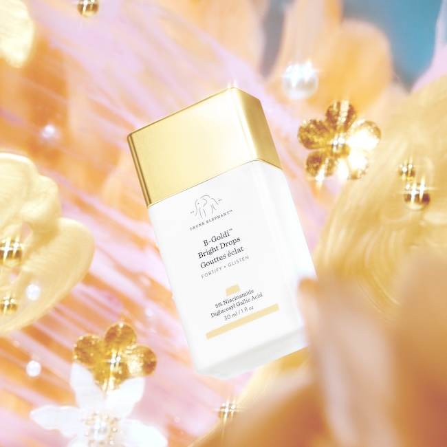 ドランク エレファント ビーゴールディ ブライト ドロップス イエベ・ブルべ領域超え！化粧下地やハイライトとしても使える新感覚