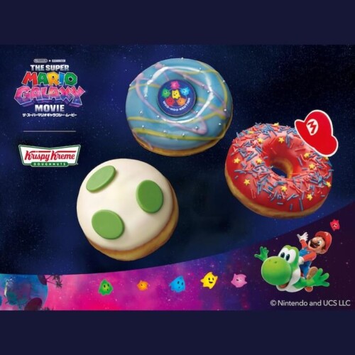 マリオとKKDJがコラボ！映画の世界を表現したドーナツ3種が新登場！