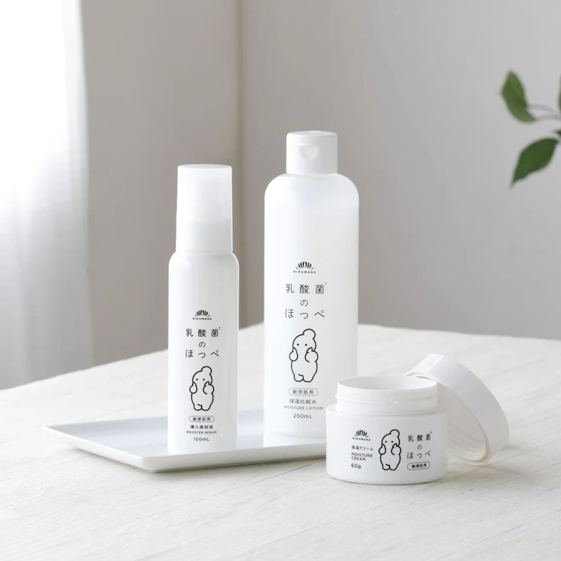 菊正宗から初の敏感肌用スキンケアシリーズ 「乳酸菌のほっぺ」誕生!